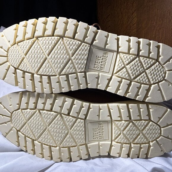 Steve Madden Men’s Brown Lace-Up Workwear Boots – Size 8M – Rugged Lug Sole - Picture 7 of 7